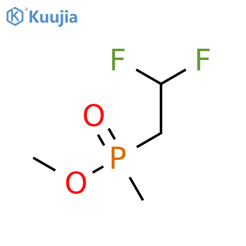 Phosphinic acid, (2,2-difluoroethyl)methyl-, methyl ester structure