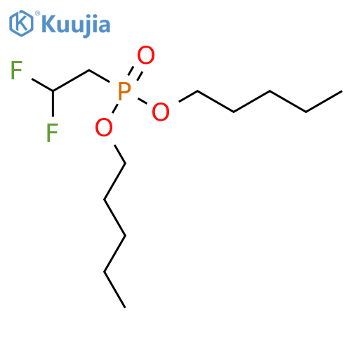 Phosphonic acid, (2,2-difluoroethyl)-, dipentyl ester structure