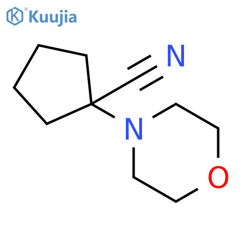 1-(morpholin-4-yl)cyclopentane-1-carbonitrile structure