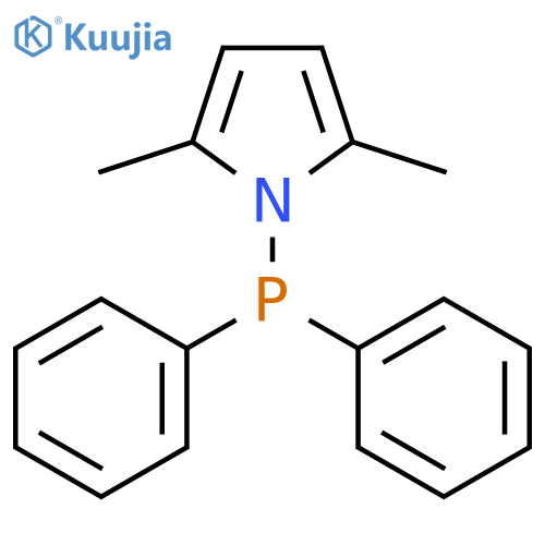 1H-Pyrrole, 1-(diphenylphosphino)-2,5-dimethyl- structure