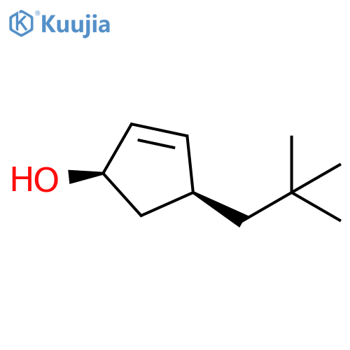 2-Cyclopenten-1-ol, 4-(2,2-dimethylpropyl)-, (1R,4S)- (9CI) structure