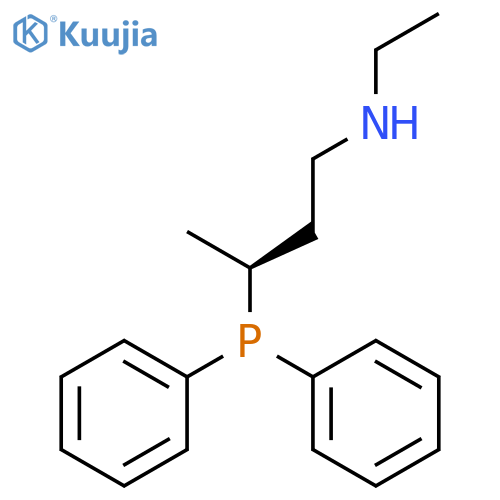 1-BUTANAMINE, 3-(DIPHENYLPHOSPHINO)-N-ETHYL-, (3S)- structure