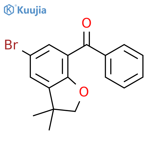 METHANONE, (5-BROMO-2,3-DIHYDRO-3,3-DIMETHYL-7-BENZOFURANYL)PHENYL- structure