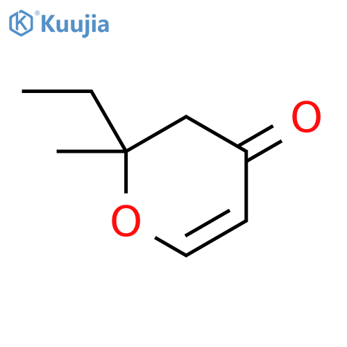 4H-Pyran-4-one, 2-ethyl-2,3-dihydro-2-methyl- structure