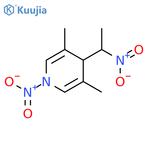 Pyridine, 1,4-dihydro-3,5-dimethyl-1-nitro-4-(1-nitroethyl)- structure