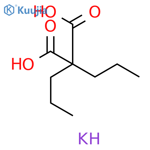 Propanedioic acid, dipropyl-, monopotassium salt structure