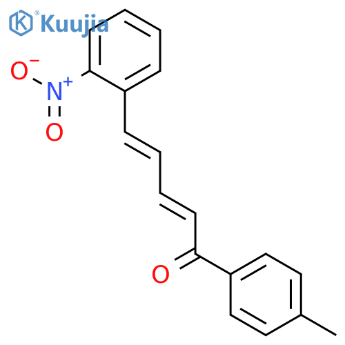 2,4-Pentadien-1-one, 1-(4-methylphenyl)-5-(2-nitrophenyl)- structure