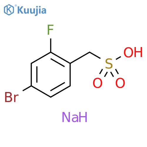 Benzenemethanesulfonic acid, 4-bromo-2-fluoro-, sodium salt (1:1) structure