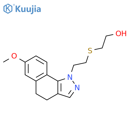 ETHANOL, 2-[[2-(4,5-DIHYDRO-7-METHOXY-1H-BENZ[G]INDAZOL-1-YL)ETHYL]THIO]- structure