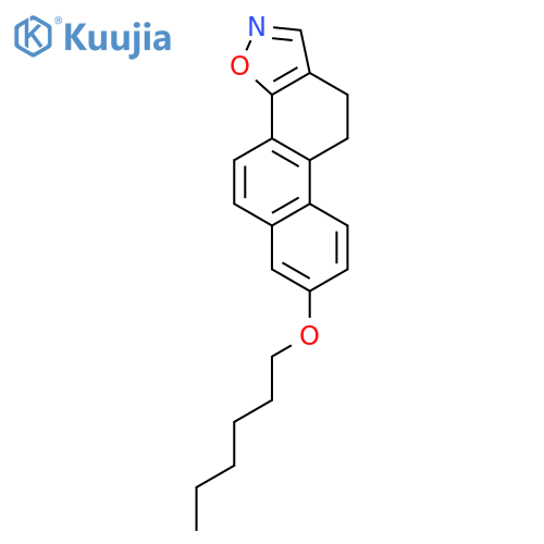PHENANTHRO[2,1-D]ISOXAZOLE, 7-(HEXYLOXY)-10,11-DIHYDRO- structure