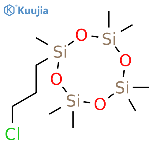 Cyclotetrasiloxane, (3-chloropropyl)heptamethyl- structure