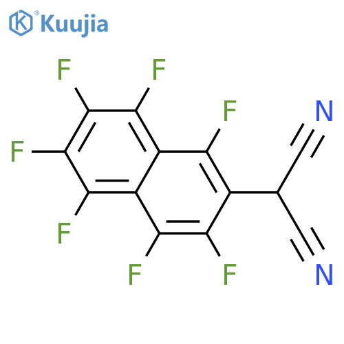 Propanedinitrile, (1,3,4,5,6,7,8-heptafluoro-2-naphthalenyl)- structure