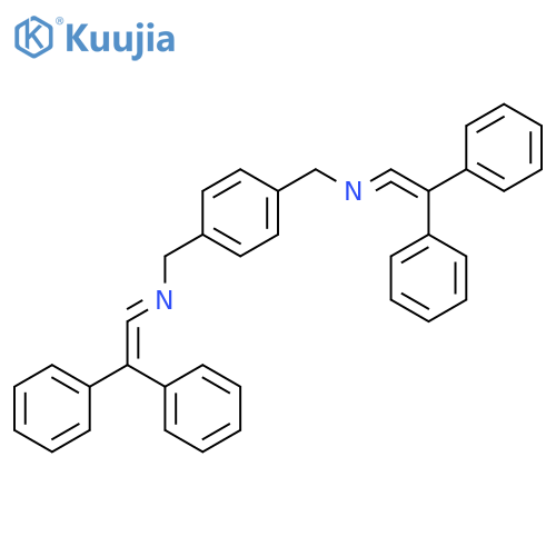 1,4-BENZENEDIMETHANAMINE, N,N'-BIS(DIPHENYLETHENYLIDENE)- structure