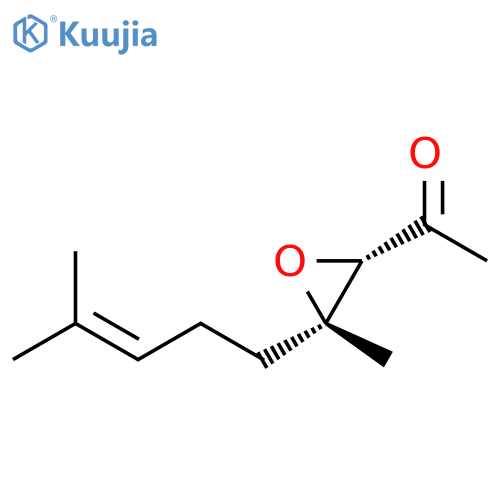 Ethanone, 1-[3-methyl-3-(4-methyl-3-pentenyl)oxiranyl]-, cis- structure