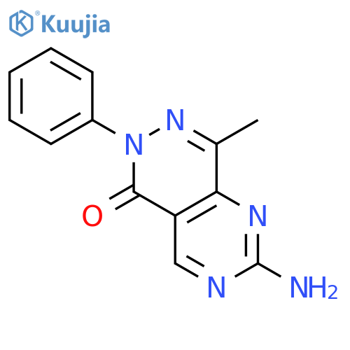 Pyrimido[4,5-d]pyridazin-5(6H)-one, 2-amino-8-methyl-6-phenyl- structure