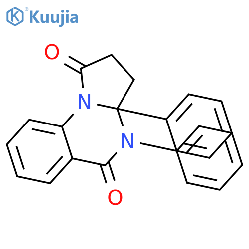 Pyrrolo[1,2-a]quinazoline-1,5-dione, 2,3,3a,4-tetrahydro-3a,4-diphenyl- structure