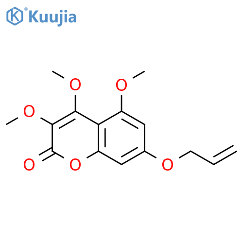 2H-1-Benzopyran-2-one, 3,4,5-trimethoxy-7-(2-propenyloxy)- structure