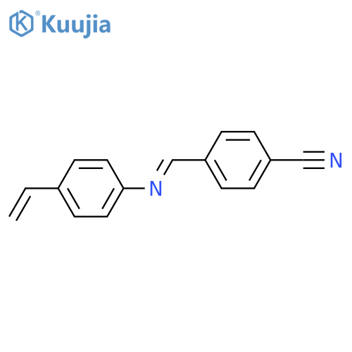 Benzonitrile, 4-[[(4-ethenylphenyl)imino]methyl]- structure