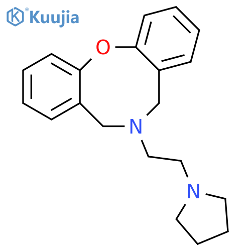 5H-DIBENZ[B,G][1,5]OXAZOCINE, 6,7-DIHYDRO-6-[2-(1-PYRROLIDINYL)ETHYL]- structure
