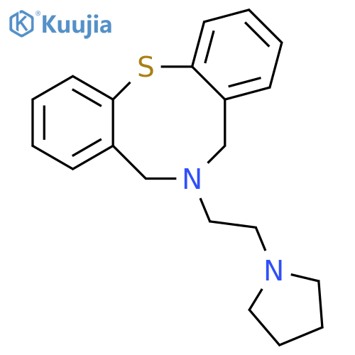 5H-DIBENZO[B,G][1,5]THIAZOCINE, 6,7-DIHYDRO-6-[2-(1-PYRROLIDINYL)ETHYL]- structure