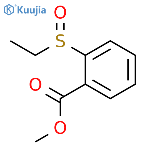 Benzoic acid, 2-(ethylsulfinyl)-, methyl ester structure