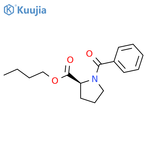 L-Proline, 1-benzoyl-, butyl ester structure
