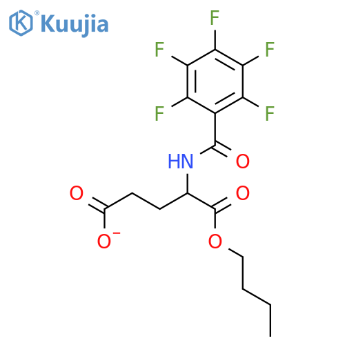 L-Glutamic acid, N-(pentafluorobenzoyl)-, 1-butyl ester structure