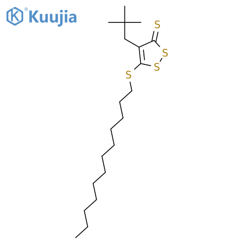 3H-1,2-DITHIOLE-3-THIONE, 4-(2,2-DIMETHYLPROPYL)-5-(DODECYLTHIO)- structure