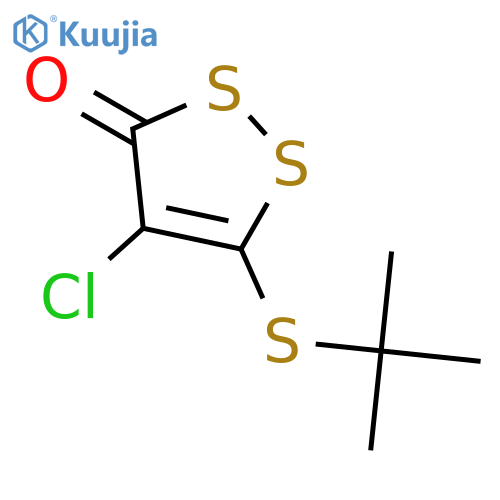 3H-1,2-Dithiol-3-one, 4-chloro-5-[(1,1-dimethylethyl)thio]- structure