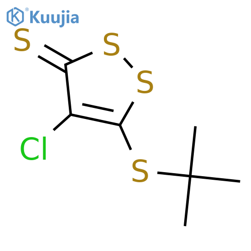 3H-1,2-Dithiole-3-thione, 4-chloro-5-[(1,1-dimethylethyl)thio]- structure