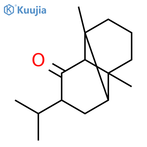 TRICYCLO[4.4.0.02,7]DECAN-3-ONE, 1,7-DIMETHYL-4-(1-METHYLETHYL)- structure