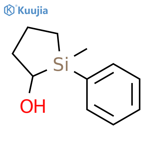 Silacyclopentan-2-ol, 1-methyl-1-phenyl- structure