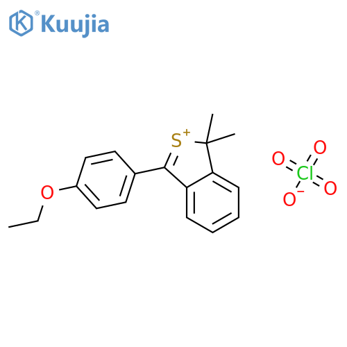 1H-BENZO[C]THIOLIUM, 3-(4-ETHOXYPHENYL)-1,1-DIMETHYL-, PERCHLORATE structure