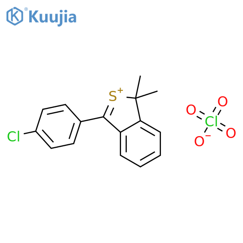 1H-Benzo[c]thiolium, 3-(4-chlorophenyl)-1,1-dimethyl-, perchlorate structure