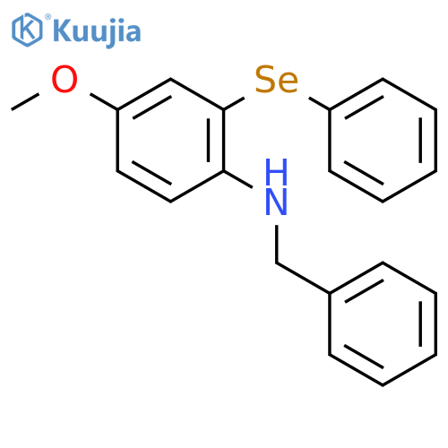 Benzenemethanamine, N-[4-methoxy-2-(phenylseleno)phenyl]- structure