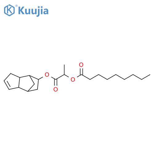 Nonanoic acid, 2-[(3a,4,5,6,7,7a-hexahydro-4,7-methano-1H-inden-6-yl)oxy]-1-methyl-2-oxoethyl ester structure
