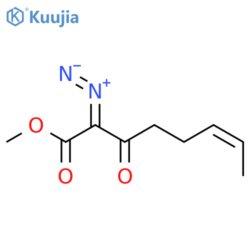 6-Octenoic acid, 2-diazo-3-oxo-, methyl ester, (6Z)- structure