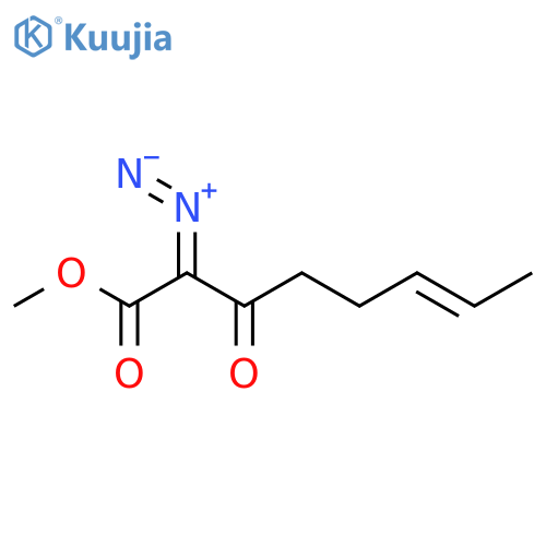 6-Octenoic acid, 2-diazo-3-oxo-, methyl ester, (6E)- structure