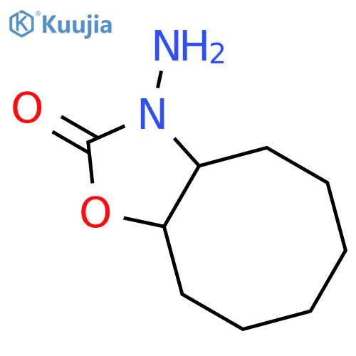 2(3H)-Cyclooctoxazolone, 3-aminooctahydro-, trans- structure