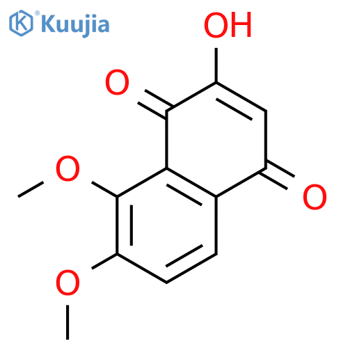 1,4-Naphthalenedione, 2-hydroxy-7,8-dimethoxy- structure