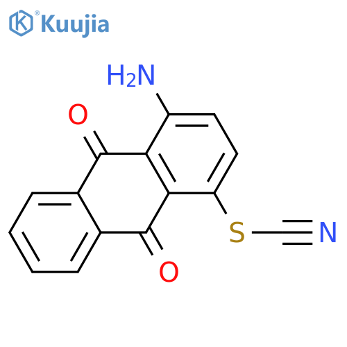 Thiocyanic acid, 4-amino-9,10-dihydro-9,10-dioxo-1-anthracenyl ester structure