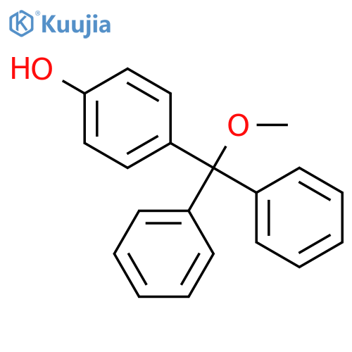 Phenol, 4-(methoxydiphenylmethyl)- structure