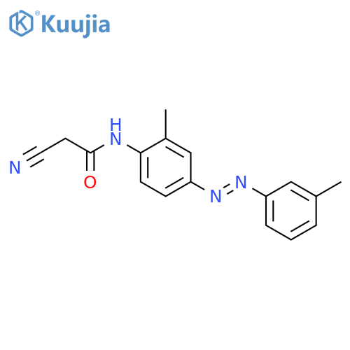 Acetamide, 2-cyano-N-[2-methyl-4-[(3-methylphenyl)azo]phenyl]- structure