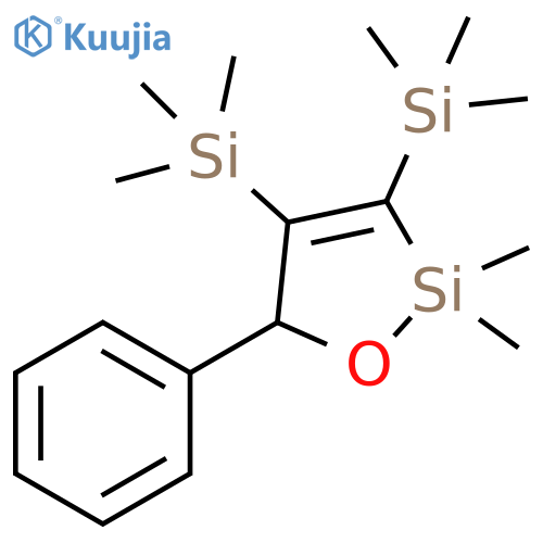1-Oxa-2-silacyclopent-3-ene,2,2-dimethyl-5-phenyl-3,4-bis(trimethylsilyl)- structure
