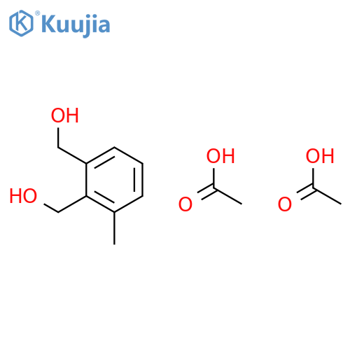 1,2-Benzenedimethanol, 3-methyl-, diacetate structure