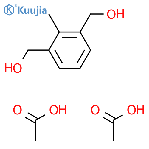 1,3-Benzenedimethanol, 2-methyl-, diacetate structure