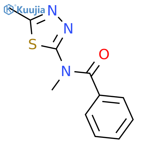 Benzamide, N-methyl-N-(5-methyl-1,3,4-thiadiazol-2-yl)- structure