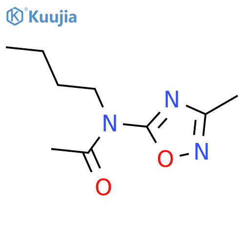 Acetamide, N-butyl-N-(3-methyl-1,2,4-oxadiazol-5-yl)- structure