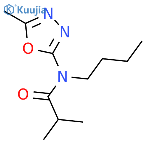 Propanamide, N-butyl-2-methyl-N-(5-methyl-1,3,4-oxadiazol-2-yl)- structure