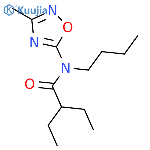 Butanamide, N-butyl-2-ethyl-N-(3-methyl-1,2,4-oxadiazol-5-yl)- structure